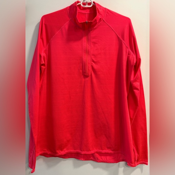 Athleta Tops - Athleta Spinner Half Zip Running Performance Pullover 
Coralade, Large